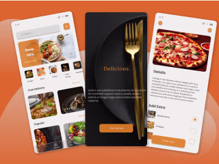UI/UX Design for Food Delivery Mobile App