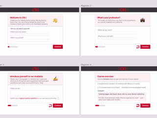 CXL Instructor onboarding experience - Figma 