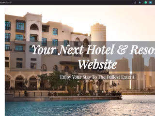 Hotel booking website