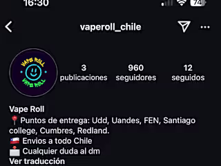 Vape Roll_Chile E-commerce Launch