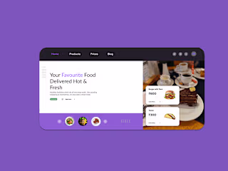 Food landing Page | UI :: Behance