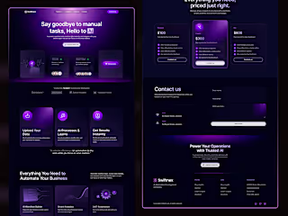 AI Agents – Smart Automation Landing Page | Clean SaaS UI/UX