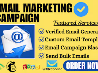 I will do email marketing campaign blast or send out marketing …