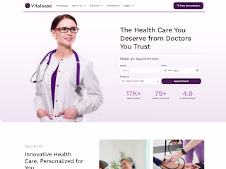 Hospital Website (WordPress)