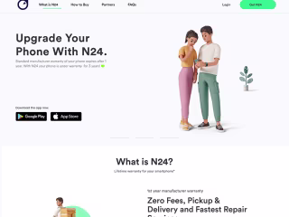 Minimal Landing Page for fintech