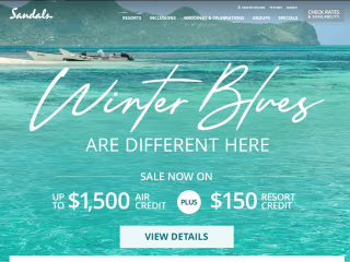 Technical SEO for Sandals Global