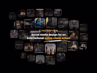 Social media design for chess school