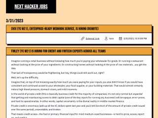 Next Hacker Jobs
