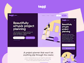 Toggl: Product pages design and WebFlow development