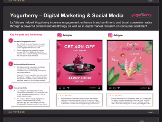 Social Media Marketing for Yogurberry
