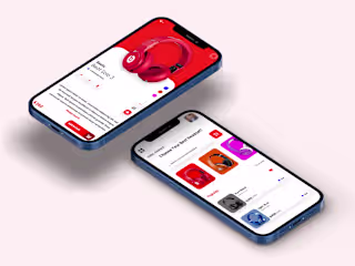 An E-commerce Tech Mobile App UI Design On Photoshop