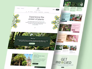 Botanical World - Landing Page Design