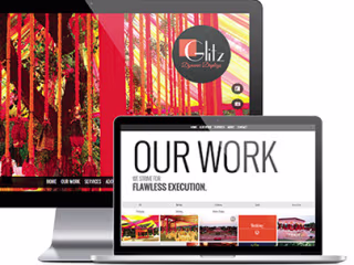 Glitz Concepts - A wedding-planner's showcase website 