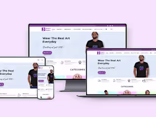 Ecommerce Website Development for a company in fashion industry