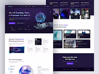 AI Website landing Page Design :: Behance