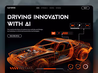 AI Website for Automotive Design