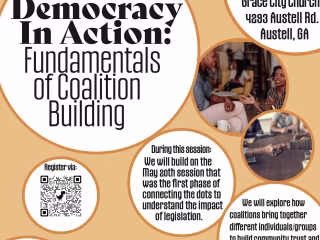 Disciples of Democracy: Coalition Building Infographic