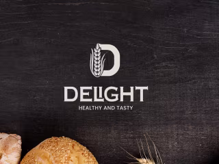 Delight bakery logo design