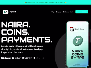 Landing page for a crypto startup
