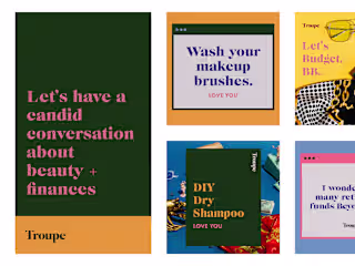 Troupe Beauty Instagram Templates