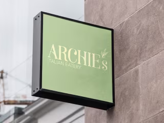 Archie's Italian Eatery New Logo and Rebrand 