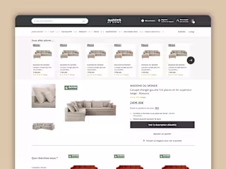 Maison Du Monde Landing Page