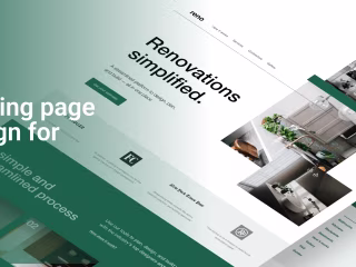 Reno Landing page design