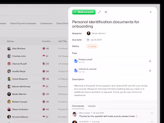 Onboarding Documents Modal- HR Management