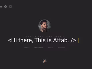 Aftab’s Portfolio