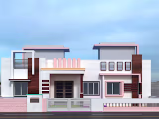 Modern house front elevation 