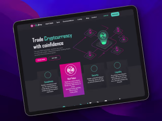 Cryptocurrency website design