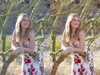 Lifestyle photo retouching