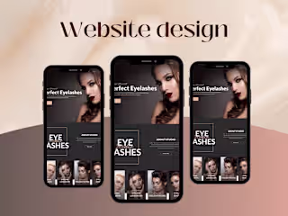 Lash Tech website design 