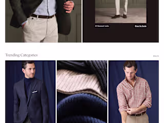 Customized clothing site