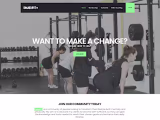 Enjee Fit -Fitness classes, training and coaching website design