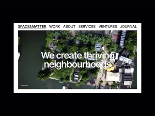 Space&Matter · Webflow Design & Development