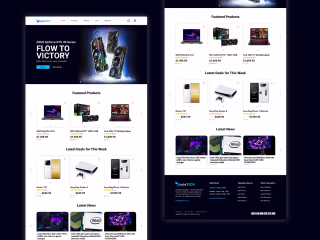 Tech E-Commerce Website Design