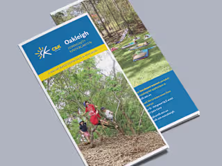 Promotional flyer for Kindergarten