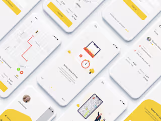 QUBER Taxi App UI UX Kit