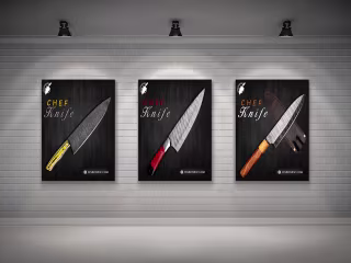 CHEF KNIFE POSTER DESIGN on Behance