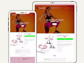 Shopify Website Design for one-product Fitness Brand