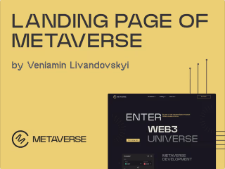 UI Design of landing page