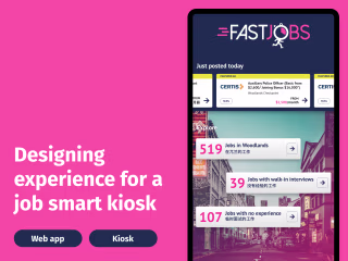 Designing experience for a Job Kiosk