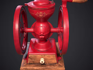 Game-ready coffee grinder 