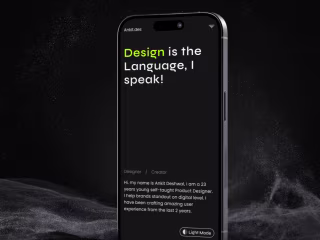 Product Designers Portfolio Design