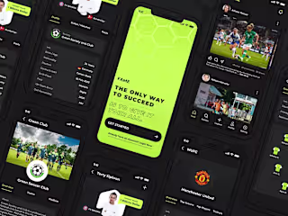 Fame - Mobile App Design for Footballers