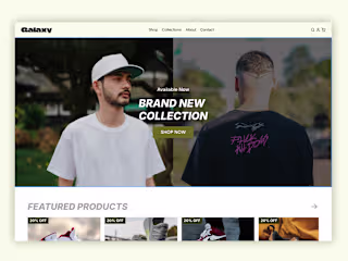 Galaxy E-Commerce website