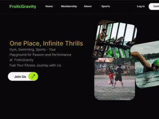 FROLIC GRAVITY - Sports and Recreation Website