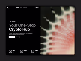 Crypto Hero Section