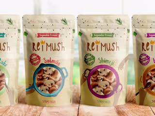 ReiMush Mushrooms Packaging Design